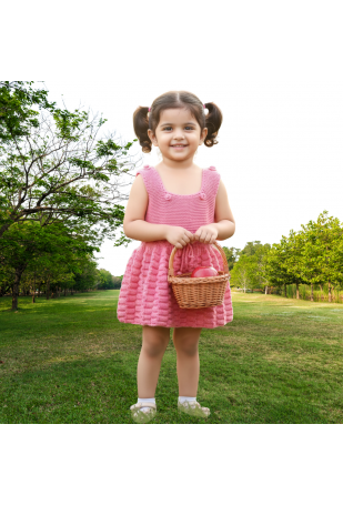 El Örgü Çocuk Elbisesi 4 Yaş